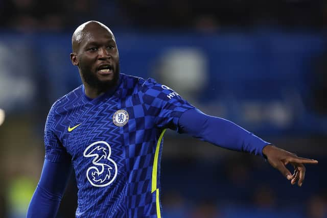 Romelu Lukaku of Chelsea during the Premier League match between Chelsea   (Photo by James Williamson - AMA/Getty Images)