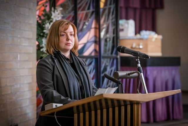 Sheridan Smith, as Sarah Sak, in Four Lives. Photo: BBC 