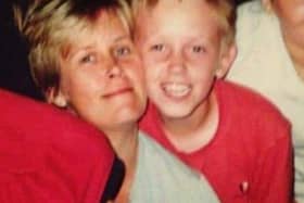 Sarah Sak with her son Anthony as a child. Photo: Supplied