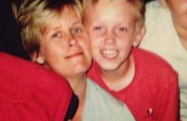 Sarah Sak with her son Anthony as a child. Photo: Supplied