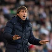 Tottenham Hotspur Manager Antonio Conte during the Premier League match (Photo by Visionhaus/Getty Images)