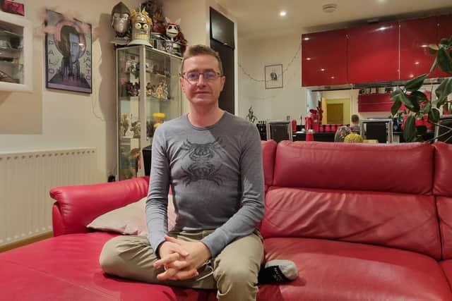 Ryan Edwards, at his home in Barking. Photo: LondonWorld