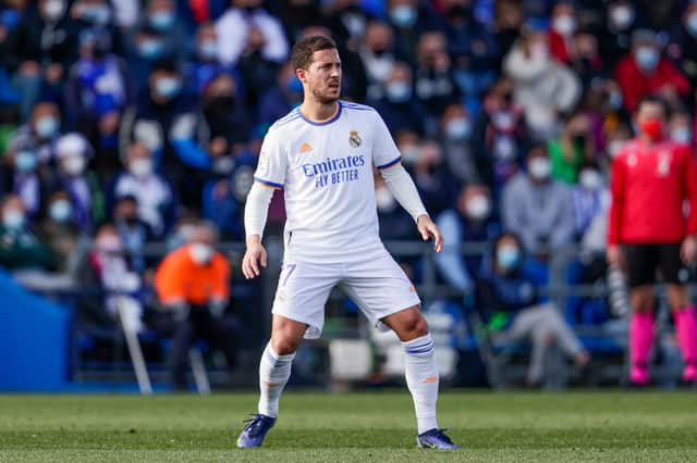 Eden Hazard of Real Madrid during the La Liga Santander match (Photo by David S. Bustamante/Soccrates/Getty Images)