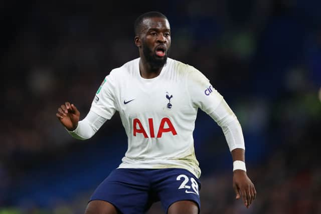 Tanguy Ndombele of Tottenham Hotspur during the Carabao Cup Semi (Photo by Marc Atkins/Getty Images)