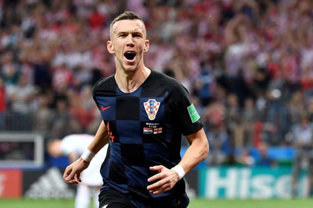 Ivan Perisic celebrates after scoring the equaliser in the World Cup semi-final against England. Credit: ALEXANDER NEMENOV/AFP via Getty Images