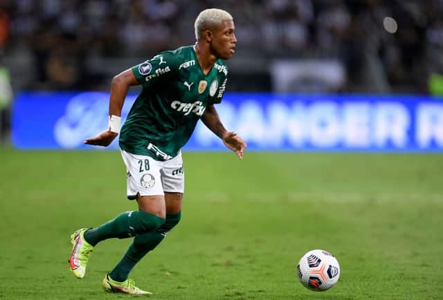 Palmeiras’ Danilo controls the ball during the all-Brazilian Copa Libertadores semifinal second leg football match against Atletico Mineiro. Credit: DOUGLAS MAGNO/POOL/AFP via Getty Images