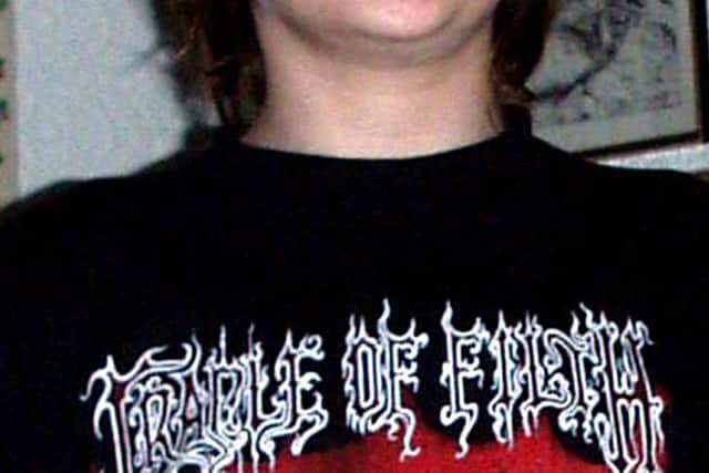 A photo of Andrew Gosden from when he was 14. Credit: SWNS