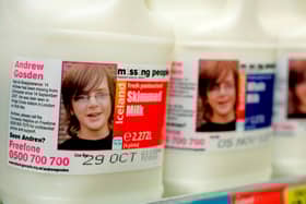 Andrew Gosden, the missing 14-year-old, who became the face of the Missing People charity’s find every child campaign. Credit: SWNS