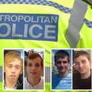 Pictured, from left, Ryan Edwards, Anthony Walgate, Gabriel Kovari, Daniel Whitworth. Images: Shutterstock/LondonWorld/Met Police