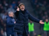 Manager Antonio Conte of Tottenham Hotspur during a Premier League match (Photo by Sebastian Frej/MB Media/Getty Images)