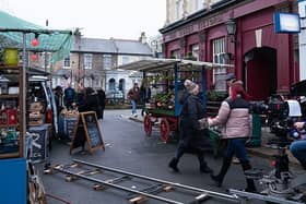 New filming has begun on the new EastEnders set