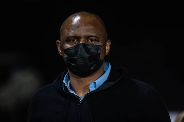 Manager Patrick Vieira of Crystal Palace during the Premier League match (Photo by Sebastian Frej/MB Media/Getty Images)