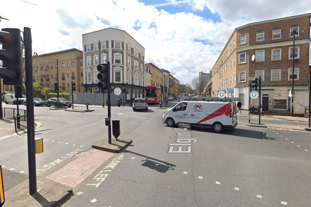 The junction of Elgin Avenue and Chippenham Road, Maida Vale, where the incident is thought to have happened. Credit: Google