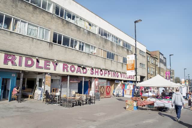 Ridley Road Shopping Village in Dalston was placed under threat after the building’s owners put forward plans to redevelop the premises in 2018. Credit: Hackney Council