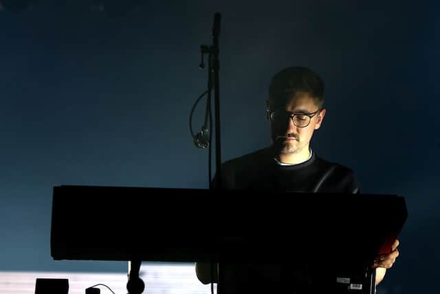 Gus Unger-Hamilton of Alt-J performs onstage during day two of the Boston Calling Music Festival. Credit: Mike Lawrie/Getty Images