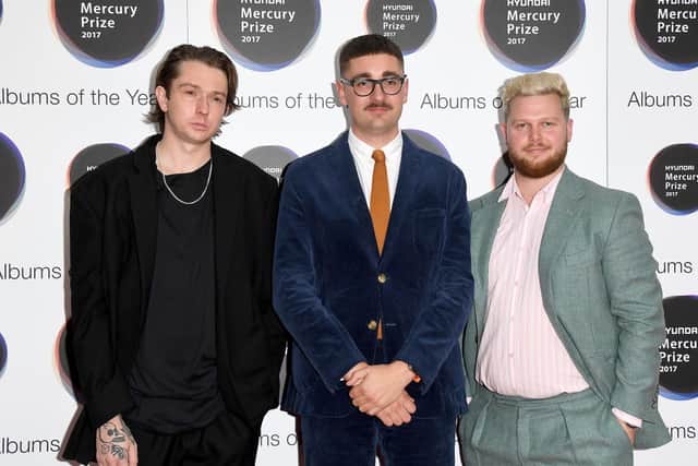 Thom Green, Gus Unger-Hamilton and Joe Newman of Alt-J at the 2017 Mercury Prize awards. Their album Relaxer was nominated that year, and they won the prize in 2012 with their debut An Awesome Wave. Credit: Stuart C. Wilson/Getty Images
