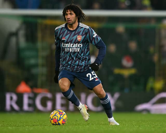 Mohamed Elneny of Arsenal during the Premier League match . (Photo by David Price/Arsenal FC via Getty Images)