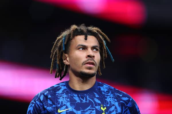  Dele Alli of Tottenham Hotspur ahead of the Premier League match  (Photo by Catherine Ivill/Getty Images)