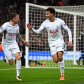 Dele Alli celebrates scoring for Tottenham in their 3-1 win over Real Madrid in 2017. Picture: Laurence Griffiths/Getty Images