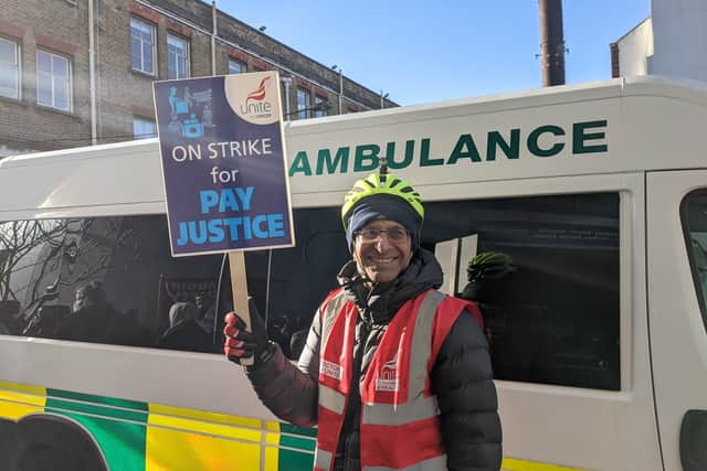 The union claims the mainly black and Asian staff are paid up to 15% less than directly-employed NHS workers. Credit: Lynn Rusk
