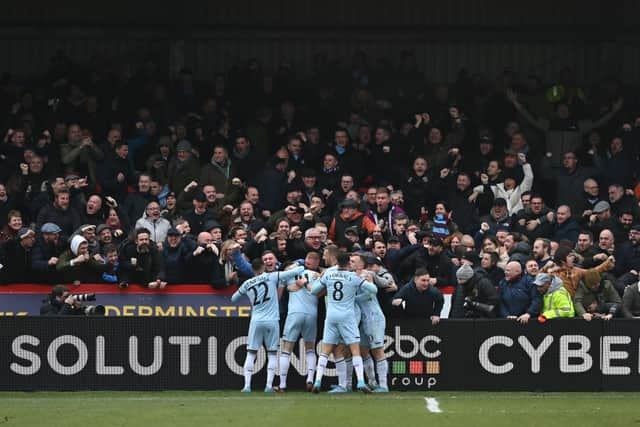 Rice celebrated after scoring last minute equaliser in FA Cup tie