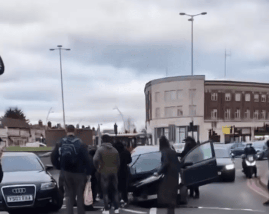 Gants Hill roundabout crash. Credit: IG1_IG2