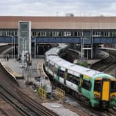 A Southern Rail train leaves Clapham Junction station. Credit: DANIEL LEAL/AFP via Getty Images