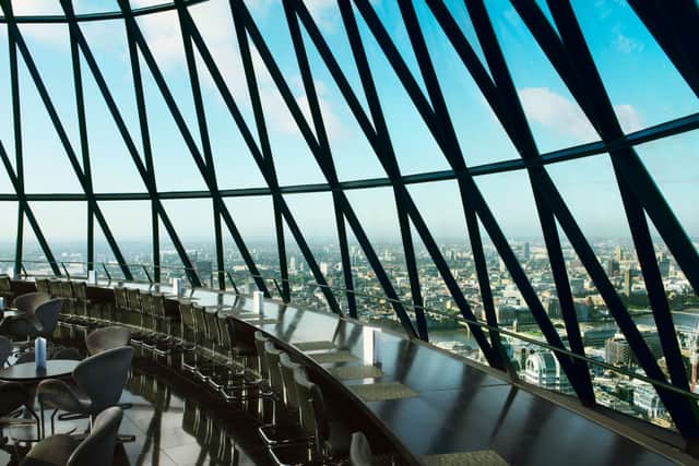 Londoners can spend Valentine’s Day at the top of the Gherkin. Credit: Phil Starling/Construction Photography/Avalon/Getty Images