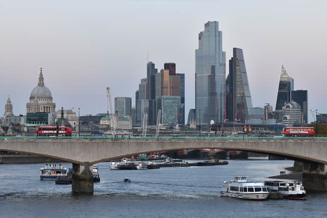 Waterloo Bridge was closed by police. Photo: Getty 