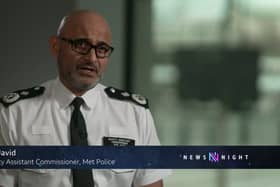 Bas Javid, from the Met Police. Photo: BBC Newsnight