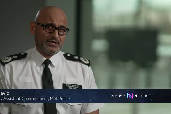 Bas Javid, from the Met Police. Photo: BBC Newsnight