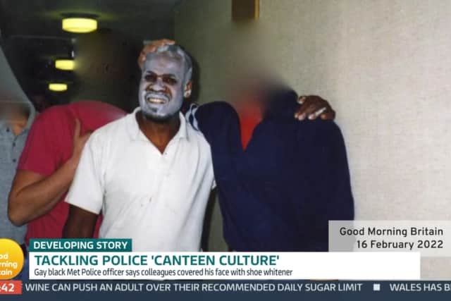 Gamal Turawa appeared on Good Morning Britain to discuss his film The Black Cop. Photo: ITV/The Black Cop