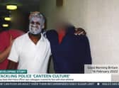 Gamal Turawa appeared on Good Morning Britain to discuss his film The Black Cop. Photo: ITV/The Black Cop
