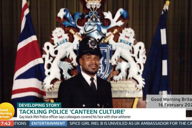Mr Turawa has urged the Met to tackle it culture. Photo: ITV/The Black Cop