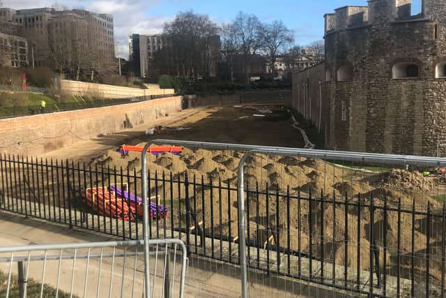 Works have begun on the Superbloom at the Tower of London. Photo: LondonWorld