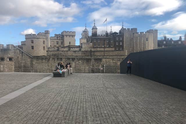 Works have begun on the Superbloom at the Tower of London. Photo: LondonWorld