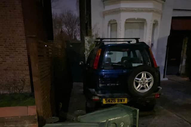 Storm Dudley brought down wheelie bins in Streatham. Photo: Joanna Mont/@joannamont/Twitter