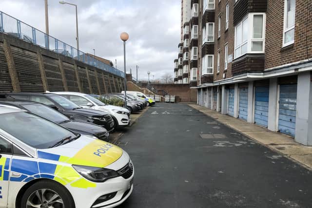 The Willows block in Plumstead, where a woman was found dead in her home on Valentine’s Day. Credit: SWNS
