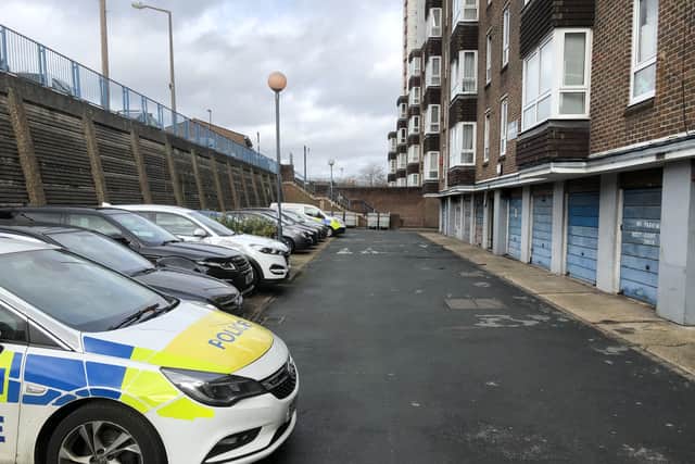 The Willows block in Plumstead, where a woman was found dead in her home on Valentine’s Day. Credit:  SWNS