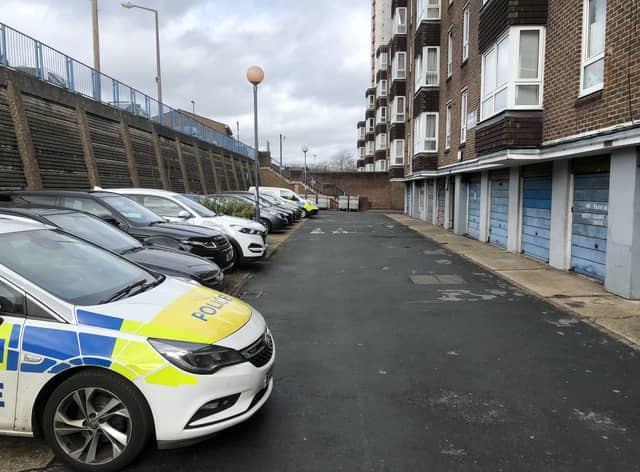 The Willows block in Plumstead, where a woman was found dead in her home on Valentine’s Day. Credit:  SWNS