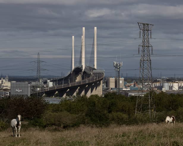 The Dartford Crossing has been closed due to Storm Eunice. Photo: Getty