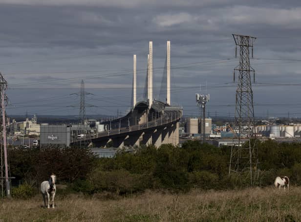 <p>The Dartford Crossing has been closed due to Storm Eunice. Photo: Getty</p>