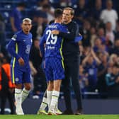  Thomas Tuchel, Manager of Chelsea interacts with Kai Havertz (Photo by Catherine Ivill/Getty Images)