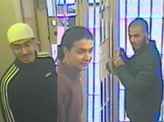 From left, Hashem Abedi, Muhammed Saeed and Ahmad Hassan. Photo: Met Police