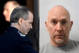 Sir Stephen House (left) has denied there were vetting errors over Wayne Couzens (right). Photo: Getty/Met Police