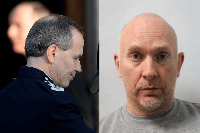 Sir Stephen House (left) has denied there were vetting errors over Wayne Couzens (right). Photo: Getty/Met Police