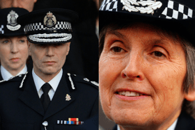 Sir Stephen House (left) defended Dame Cressida. Photo: Getty