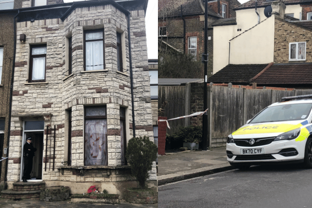 Police have cordoned off the house. Photo: LondonWorld