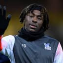 Eberechi Eze of Crystal Palace looks on in the warm up prior to the Premier League match  (Photo by Harriet Lander/Getty Images)
