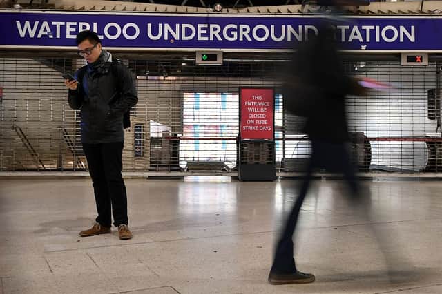 This week’s strikes are said to be the biggest since 2017, when Tube stations were locked up - like at Waterloo in the photo above. Credit: BEN STANSALL/AFP via Getty Images